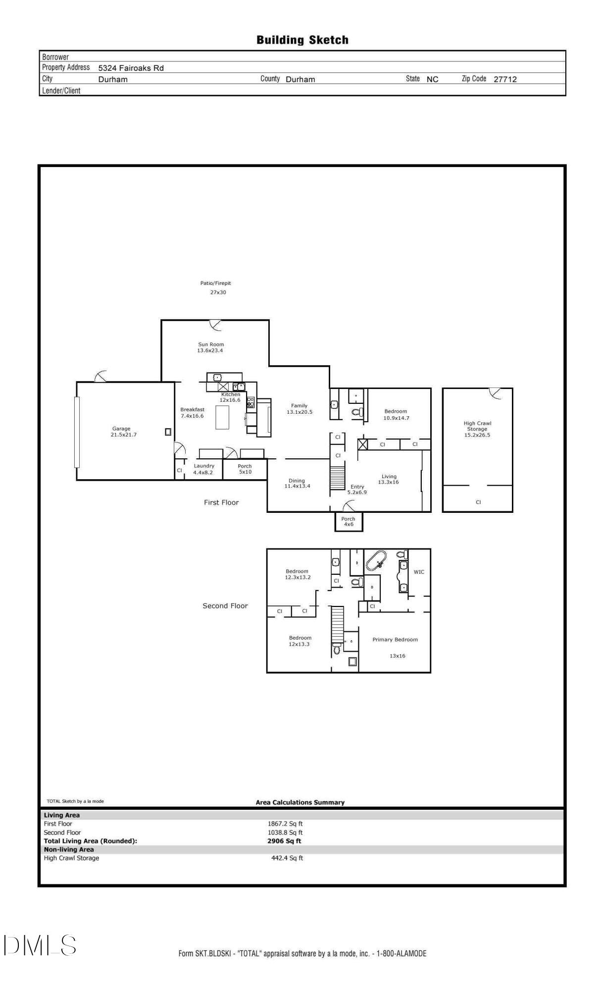 5324 Fairoaks Road Durham, NC 27712 - Photo 68 of 68 Floor plan Fairoaks (2)