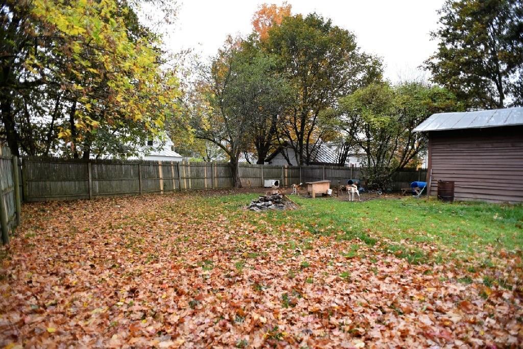 Large fenced yard