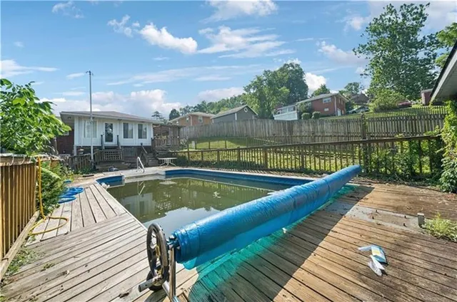 a view of a house with pool