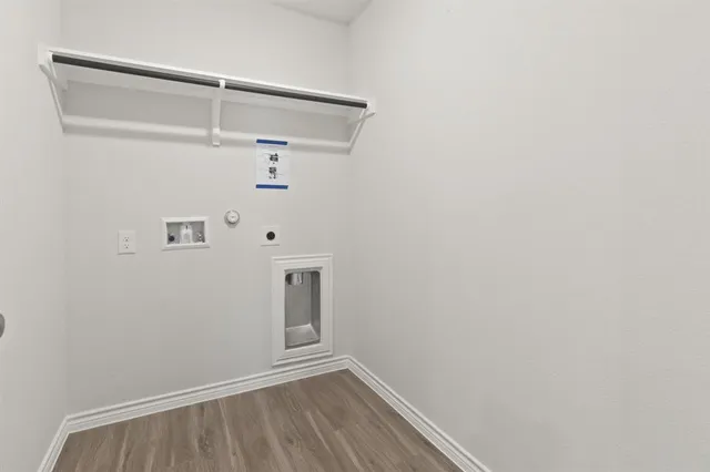 a view of small space with racks on the wall