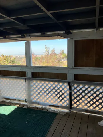 a view of a roof deck