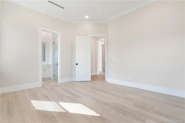 a view of an empty room