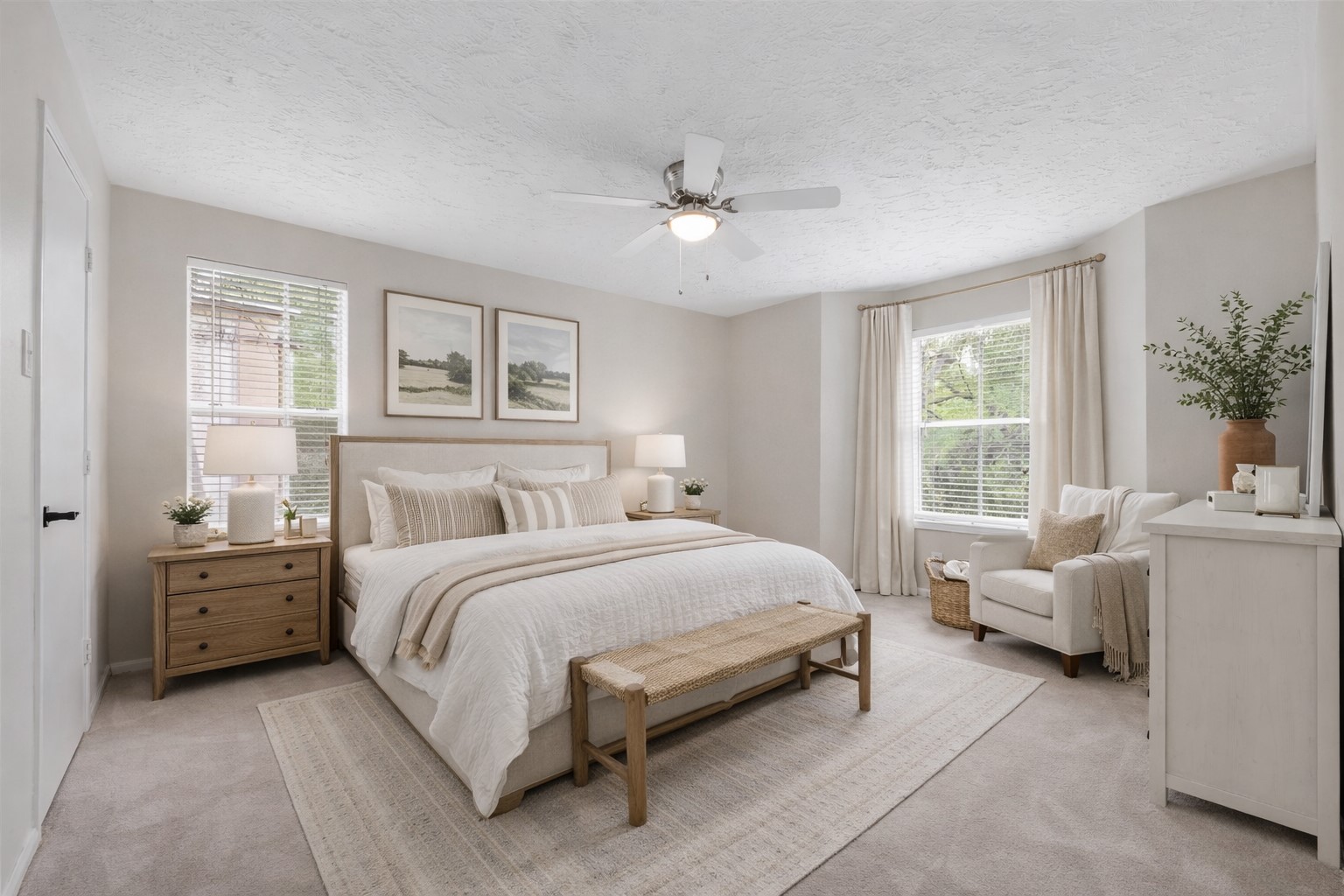 8051 Bay Branch Drive, Unit 423 Spring, TX 77382 - Photo 11 of 29 Bedroom one-virtually staged