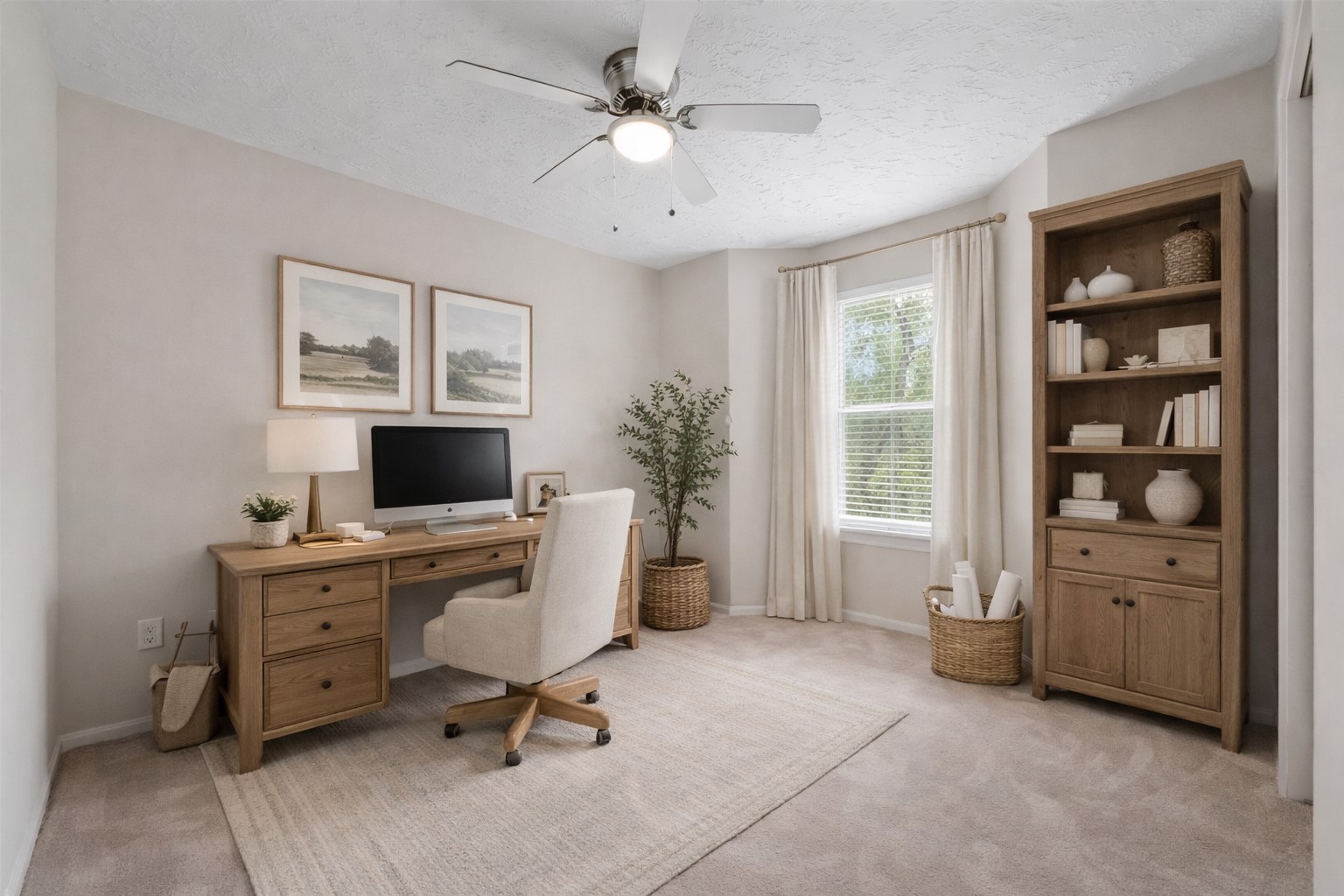 8051 Bay Branch Drive, Unit 423 Spring, TX 77382 - Photo 15 of 29 Bedroom two as a home office-virtually staged