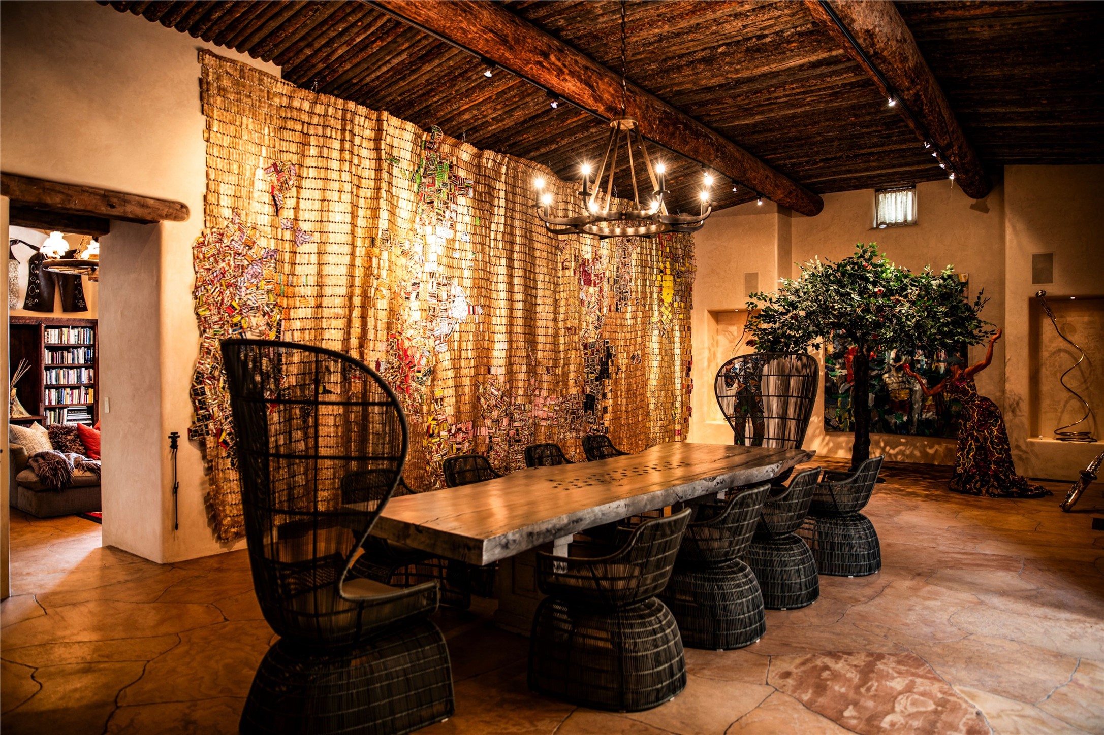 37 Rancho Alegre Road Santa Fe, NM 87508 - Photo 15 of 69 Dining Room & Gallery