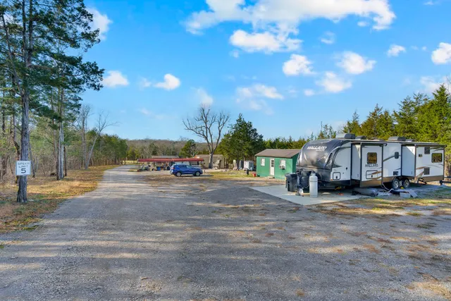 a car parked in front of a house