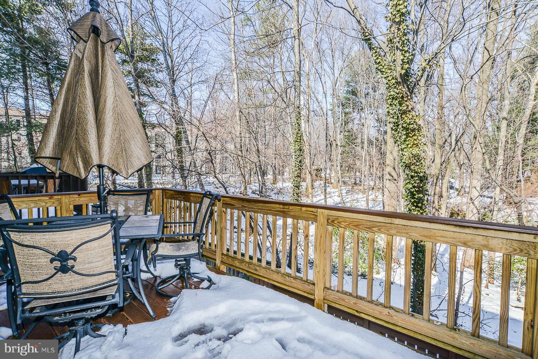 11974 Greywing Court Reston, VA 20191 - Photo 11 of 21 Private deck off kitchen with wooded views