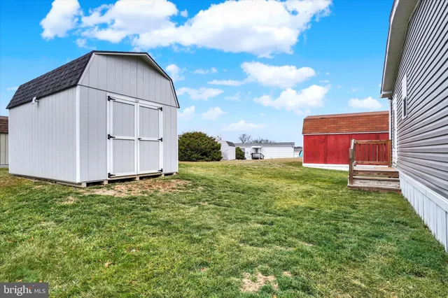 a bathroom with a sink and a yard
