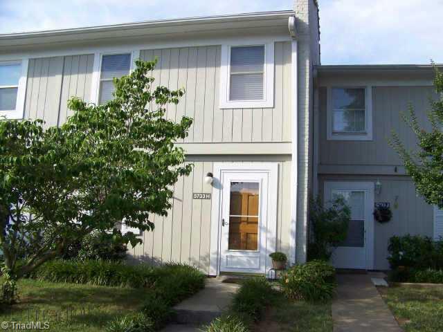 5733 H Bramblegate Road, Unit H Greensboro, NC 27409 - Photo 1 of 9 Exterior Front. Exterior of 2-story condo.