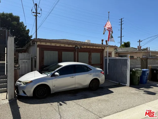 a car parked on the side of a street