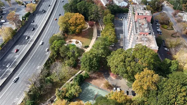 a view of a tennis court