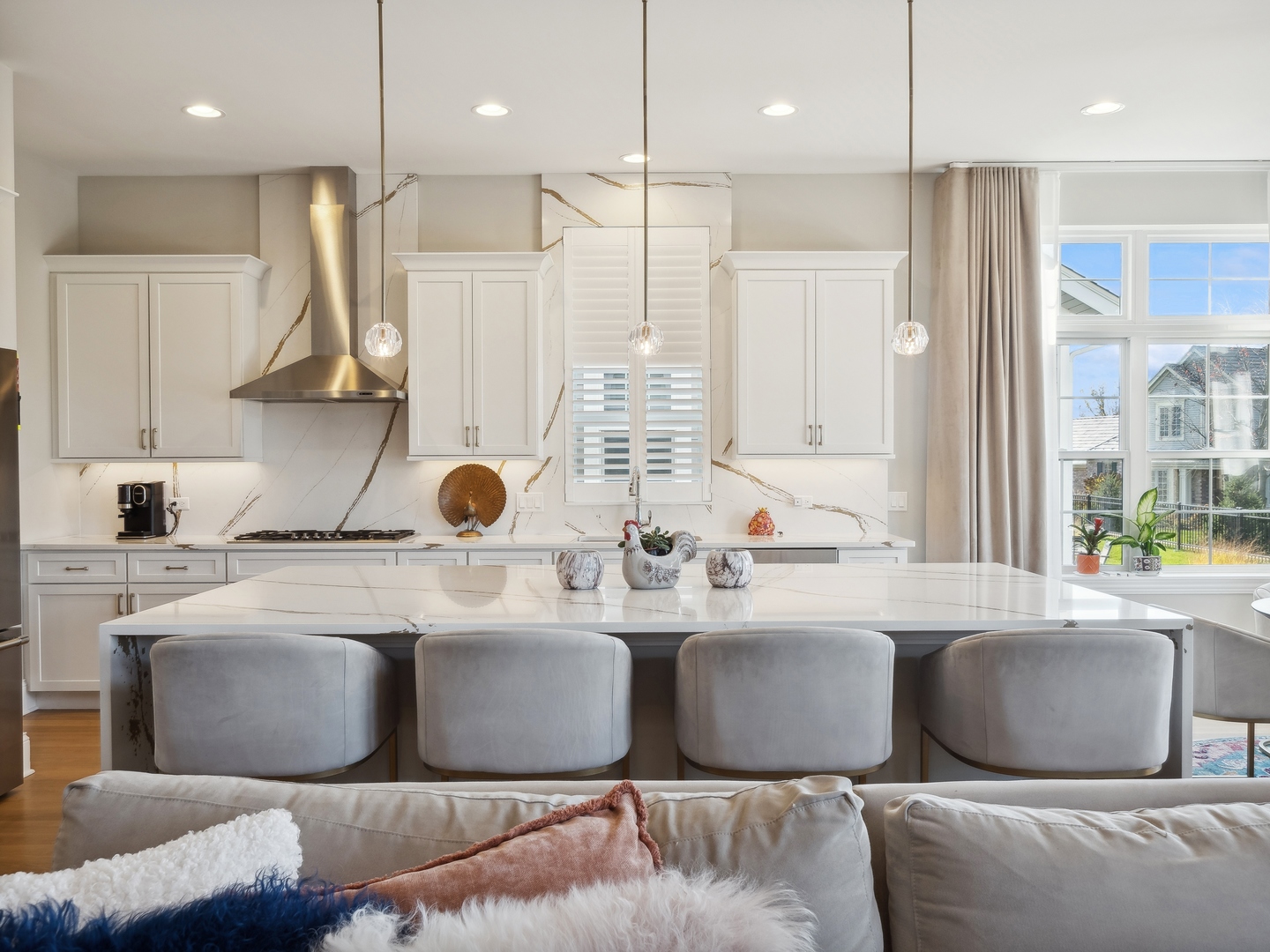 2830 Parkside Circle Glenview, IL 60026 - Photo 4 of 31 a kitchen with a sink refrigerator and chairs