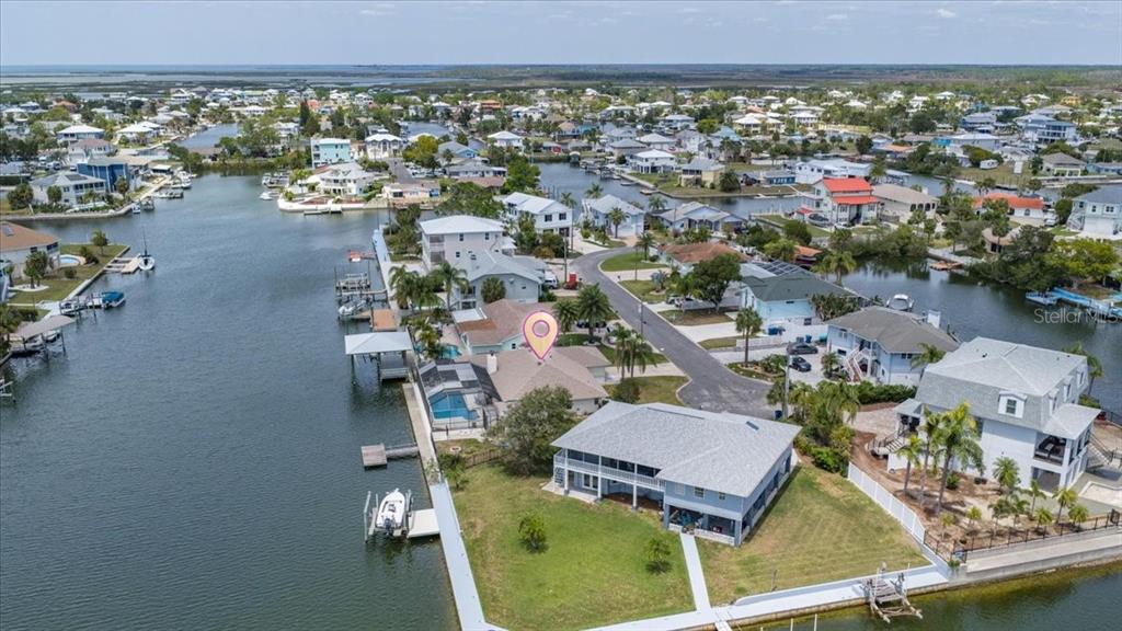 4400 Flexer Drive Hernando Beach, FL 34607 - Photo 40 of 49 an aerial view of a house with a ocean view