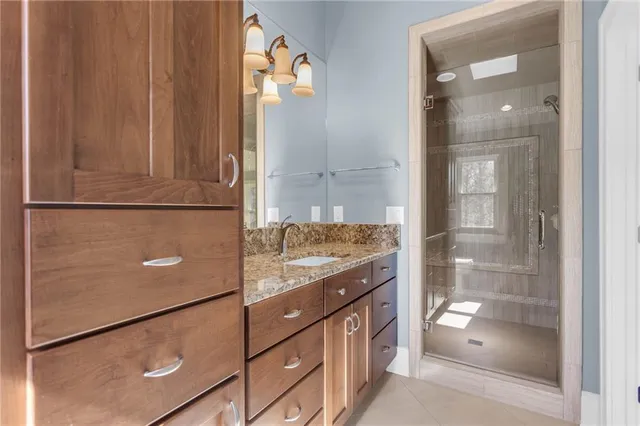 a room with a table and windows