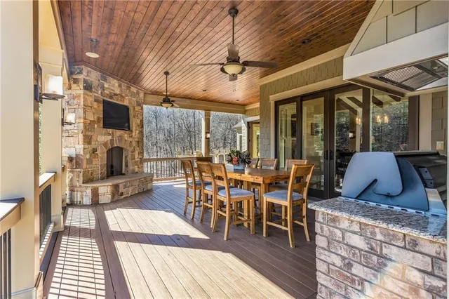 a view of a painting on the wall