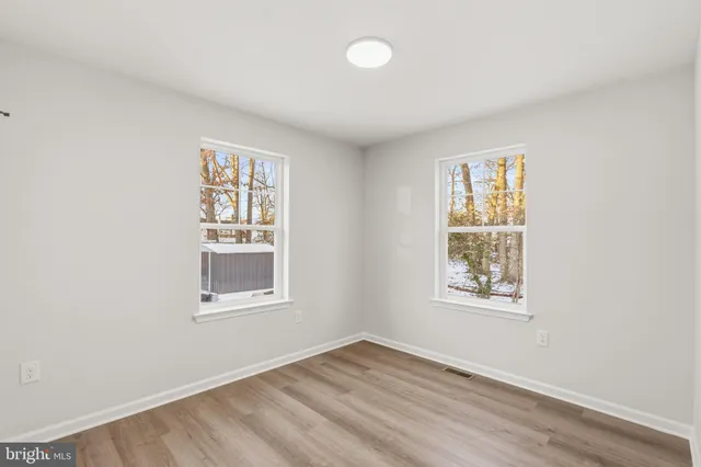 a view of road covered with snow