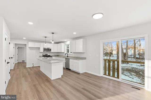 a view of an empty room