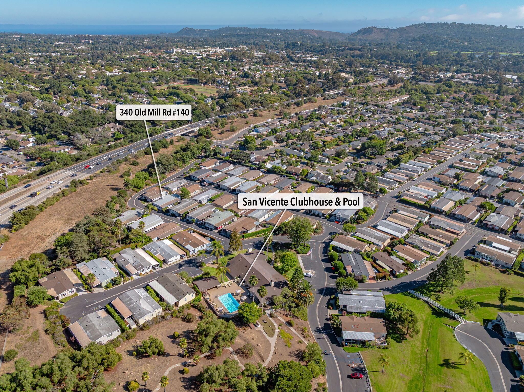 340 Old Mill Road, Unit SPC 140 Santa Barbara, CA 93110 - Photo 29 of 30 01-San Vicente (aerial)