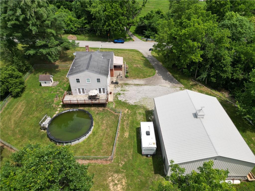 57 Cracker Jack Road Monongahela, PA 15063 - Photo 25 of 25 an aerial view of a house with outdoor space pool patio and outdoor seating