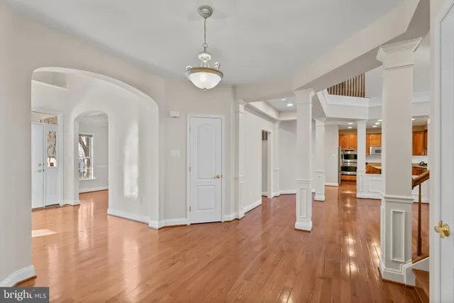 a view interior of the house and wooden floor