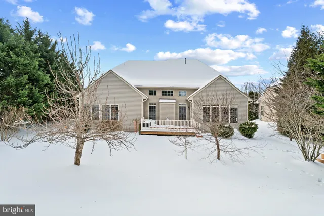 a front view of a house with a yard and potted plants