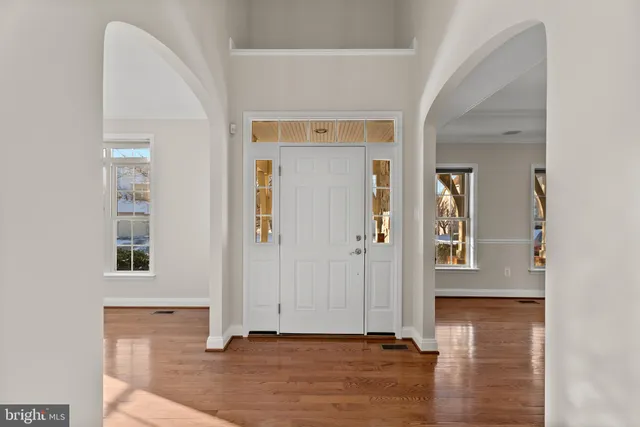 an entryway with a livingroom