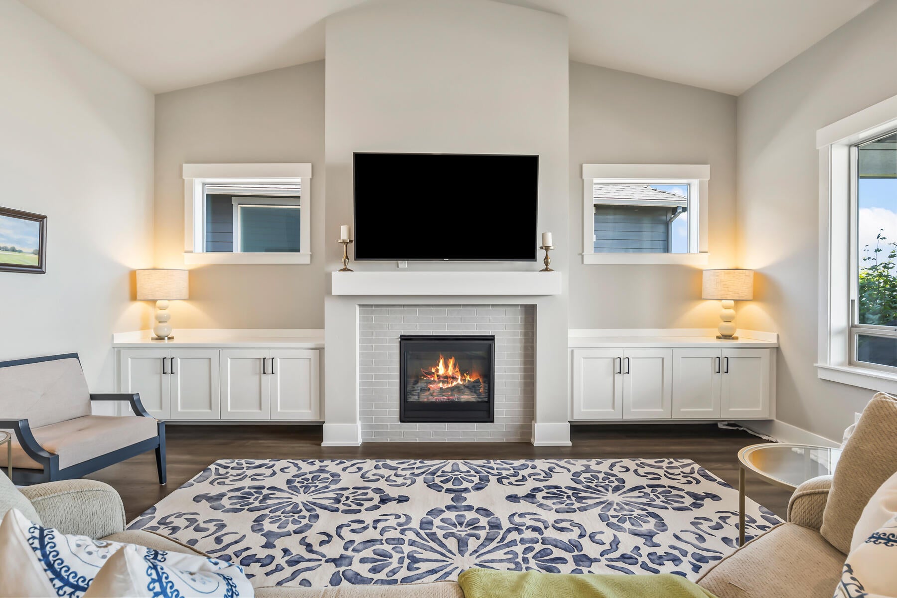 3048 Northwest Hidden Rdg Drive Bend, OR 97703 - Photo 15 of 50 Gas fireplace and built ins