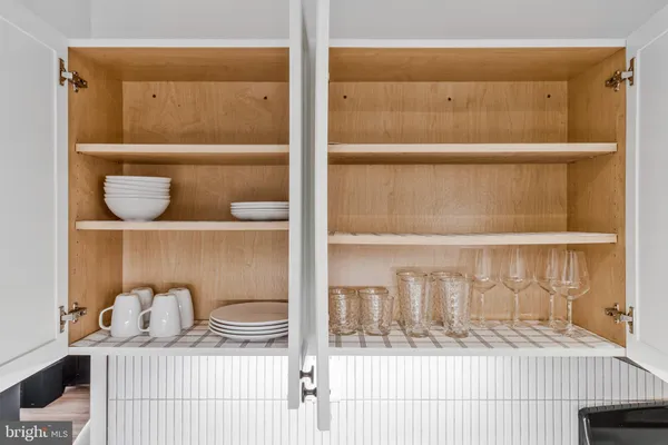 a view of a walk in closet