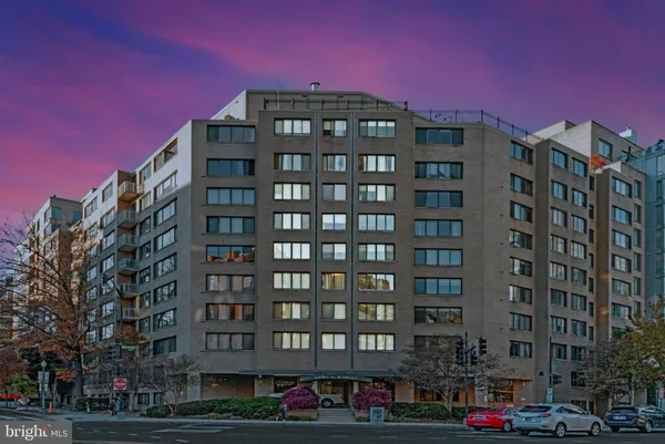 a front view of a building