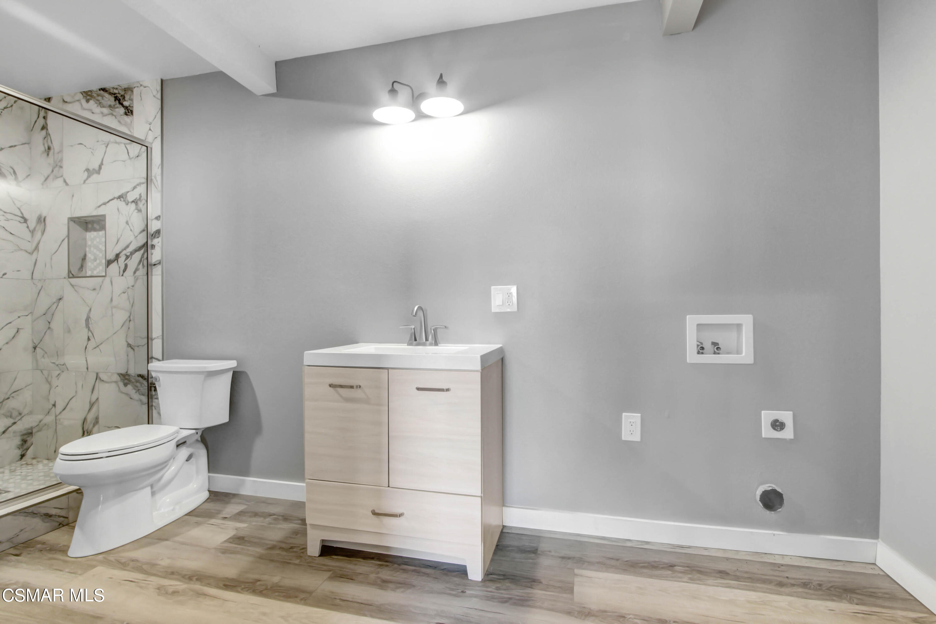 8787 Happy Camp Road Moorpark, CA 93021 - Photo 10 of 33 a bathroom with a sink a toilet and shower