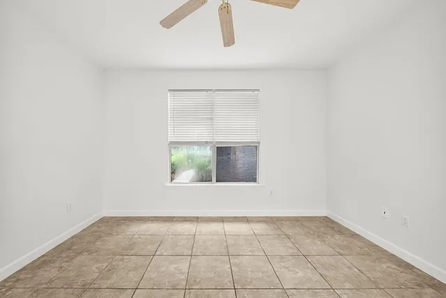 a view of small space with racks on the wall