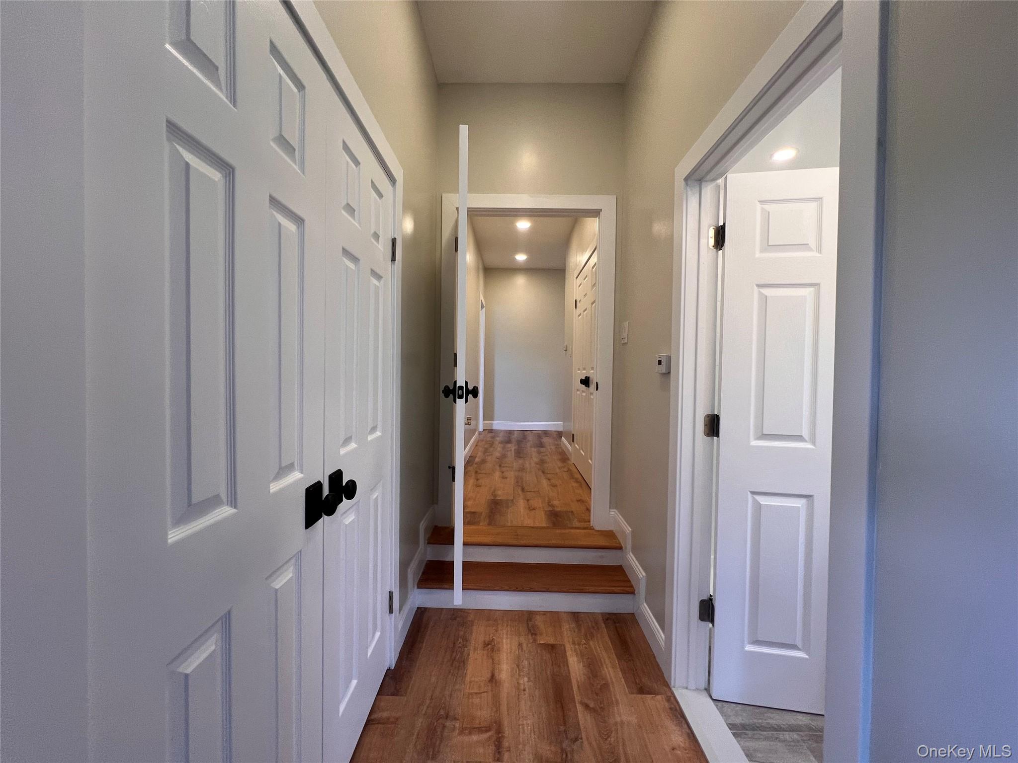 79 Dexheimer Road Narrowsburg, NY 12764 - Photo 15 of 29 Corridor featuring dark wood finished floors and recessed lighting