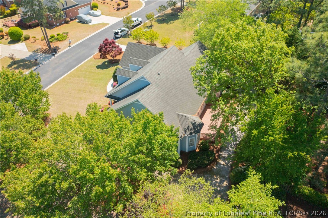 6826 Surrey Road Fayetteville, NC 28306 - Photo 5 of 50 a view of a yard with plants and large trees
