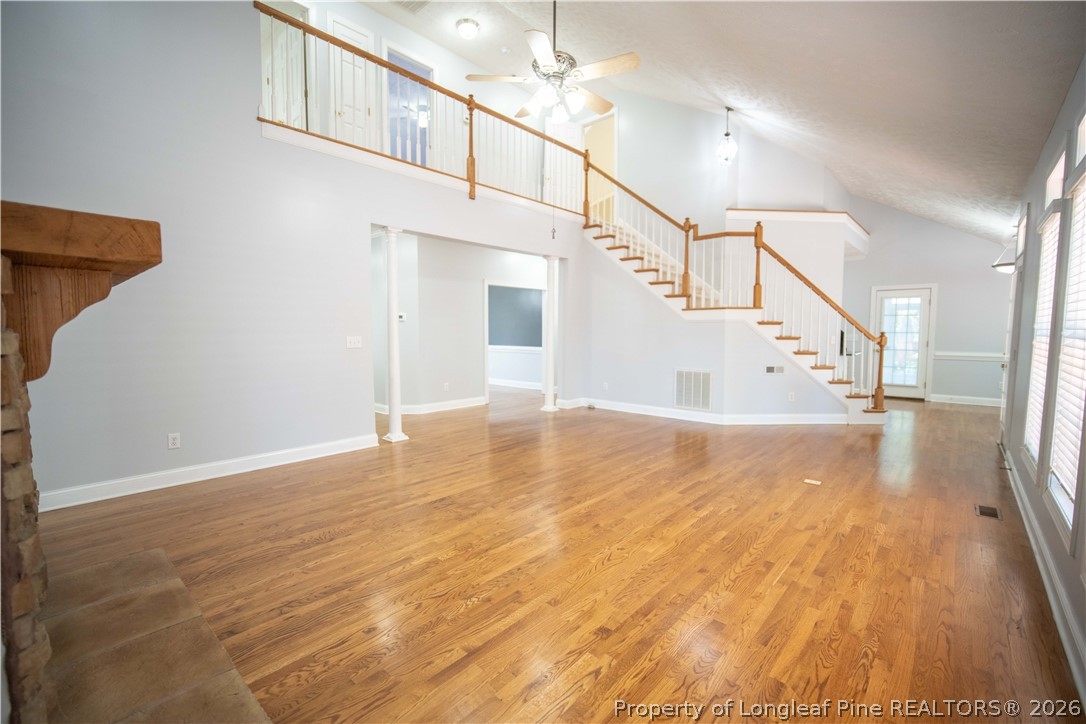 6826 Surrey Road Fayetteville, NC 28306 - Photo 8 of 50 a view of entryway and hall with wooden floor