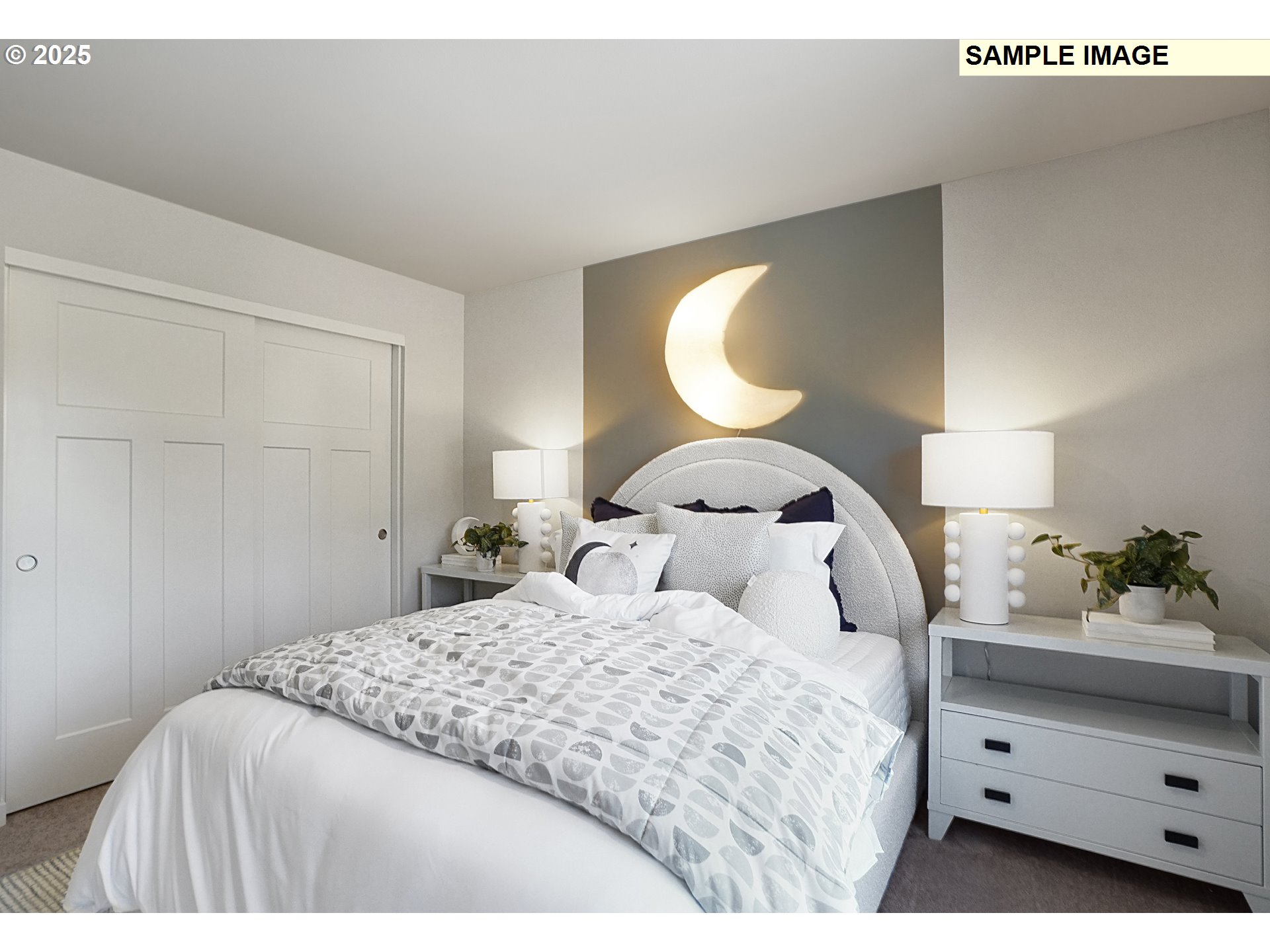 33375 Southwest Rokin Way Scappoose, OR 97056 - Photo 17 of 32 a bedroom with a bed and a potted plant