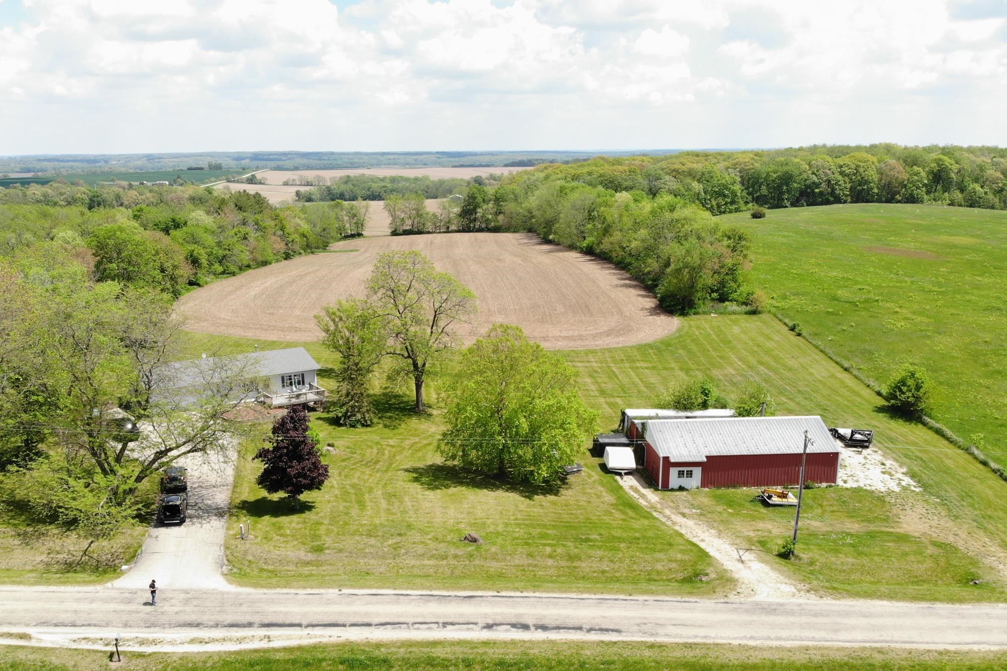 15767 Crowley Road Durand, IL 61024 - Photo 3 of 18 an aerial view of a house with a yard