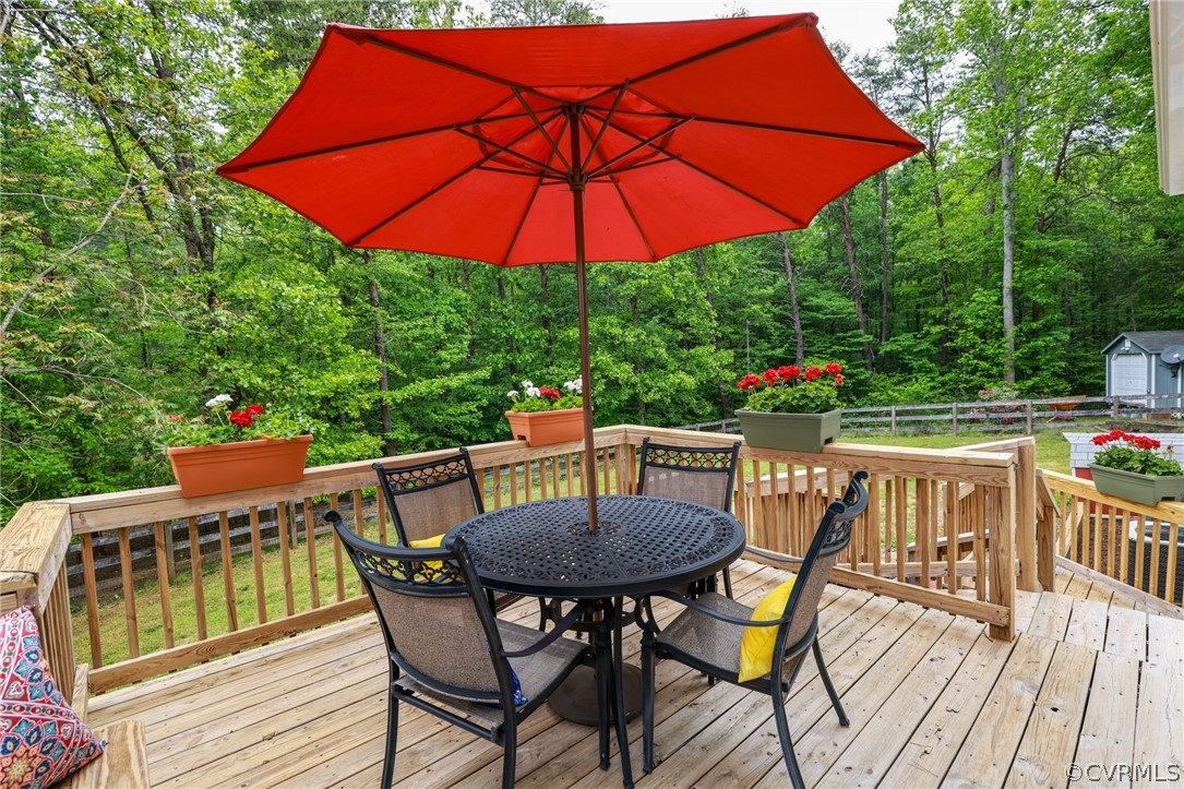 4544 Peters Creek Road Columbia, VA 23038 - Photo 44 of 50 Enjoy evenings on the back deck that has a built-i