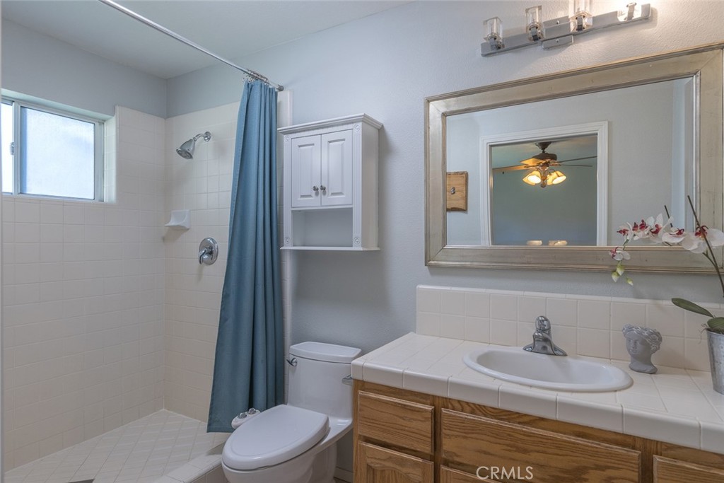 45315 Forest Ridge Drive Ahwahnee, CA 93601 - Photo 19 of 75 a bathroom with a sink a toilet and shower