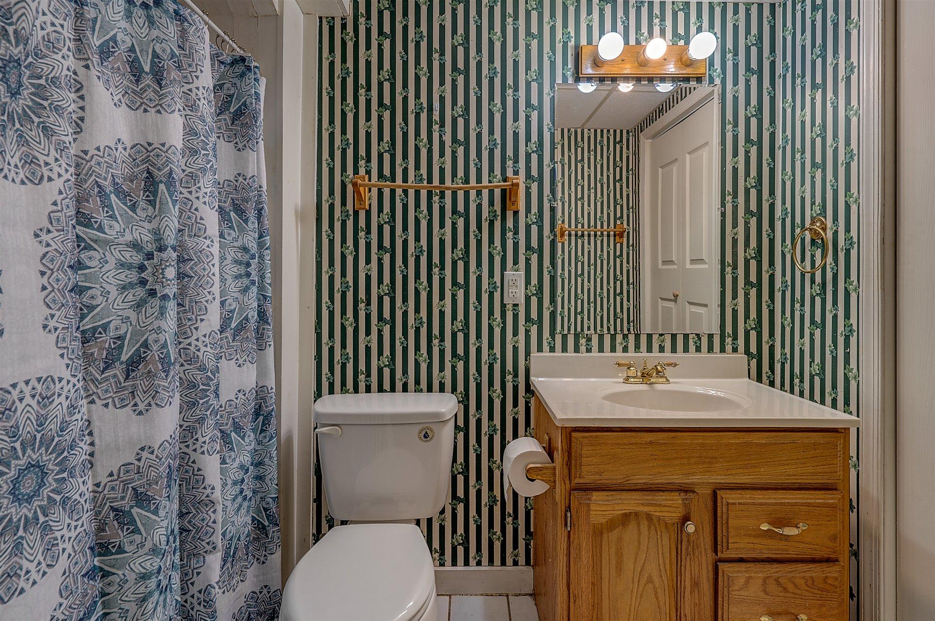 3026 Sedgefield Road Southwest Roanoke, VA 24018 - Photo 21 of 25 a bathroom with a sink a toilet and shower