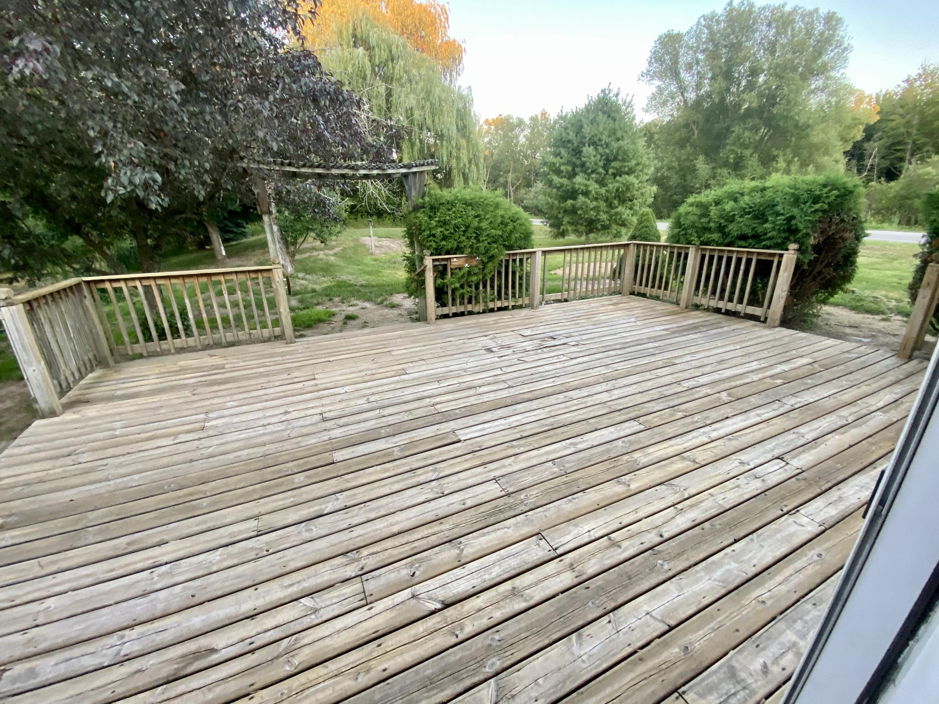 4985 Maple Road Manistee, MI 49660 - Photo 21 of 28 Large back deck