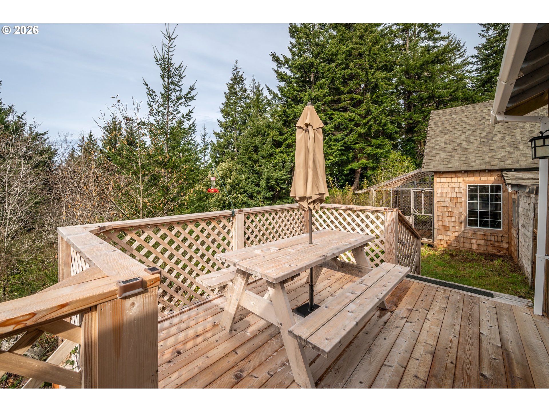 42365 Hensley Hill Road Port Orford, OR 97465 - Photo 11 of 47 a view of terrace with wooden floor and seating space