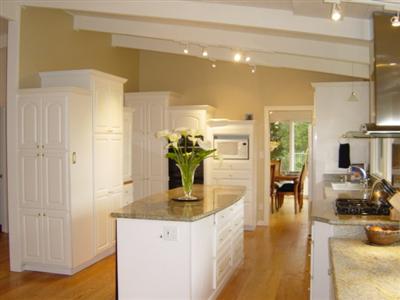 1 Spring Lane Tiburon, CA 94920 - Photo 3 of 12 a kitchen with counter top space and living room