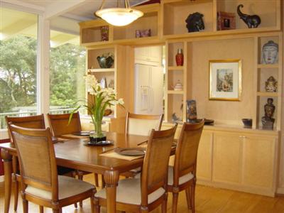1 Spring Lane Tiburon, CA 94920 - Photo 5 of 12 a view of a dining room with furniture and a window