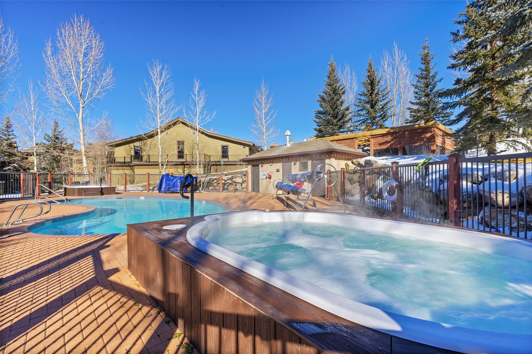 1750 Medicine Springs Road, Unit 6105 Steamboat Springs, CO 80487 - Photo 38 of 43 a view of a yard with large trees