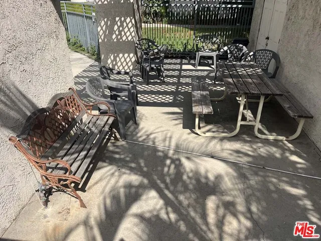 a view of a street with a building