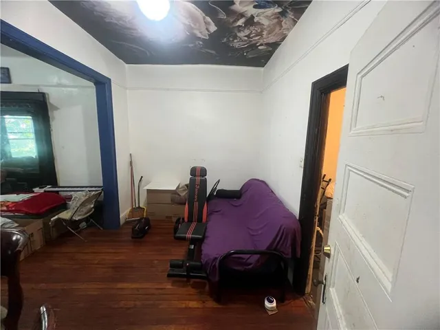 a view of a workspace with furniture and toys