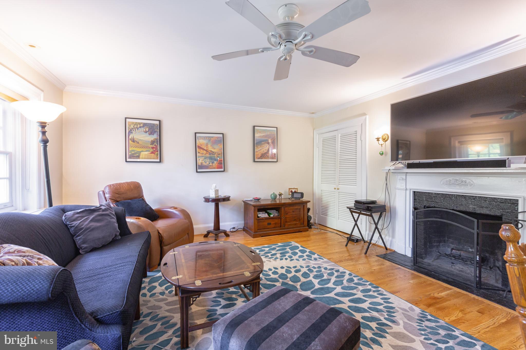2321 Ashmead Place Northwest Washington, DC 20009 - Photo 24 of 30 Unit 3 Living Room with Wood Burning Fireplace
