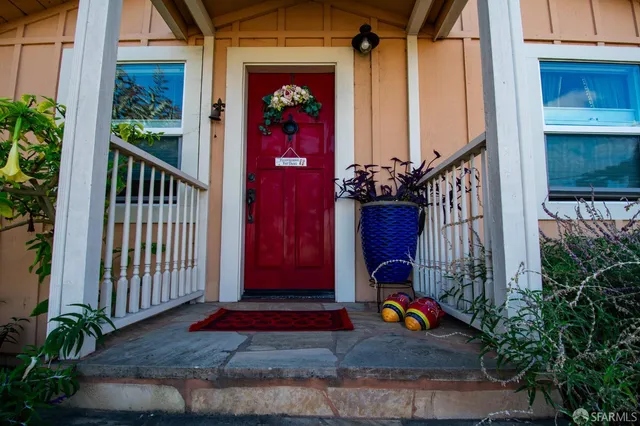 a front view of a house