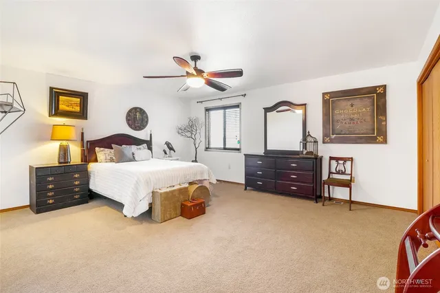a view of a house with backyard and a road