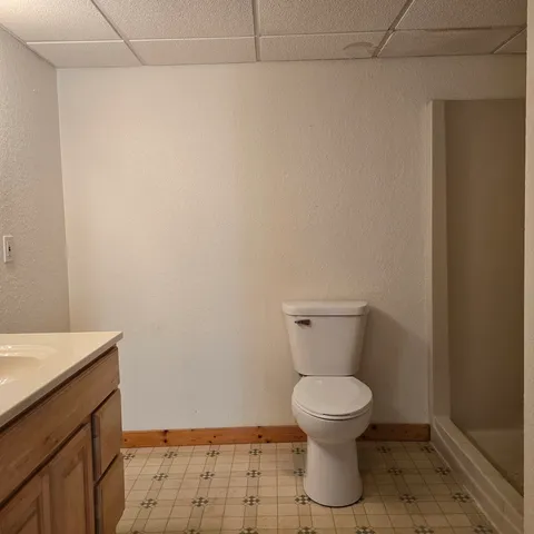 a bathroom with a toilet